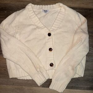 525 America Cream Button-Up Cardigan
